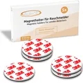 Produktbild: ECENCE Rauchmelder Magnethalter 5 Stück selbstklebende Magnethalterung für Rauchmelder Ø 50mm sc
