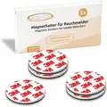 Produktbild: 5x Magnethalterung 50mm für Rauchmelder Feuermelder Magnet-Befestigung