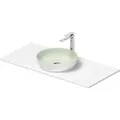 Produktbild: Duravit Sivida Waschtisch Set rund inklusive Konsole 1080x500x123mm, 268014FG00, Farbe: Waschtisch Innen: Blassgrün Matt, Außen: Weiß Seidenmatt; Konsole: Weiß