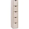 Produktbild: Zeller Schubladenelement Birke 5 Fächer 86,3 cm x 21 cm x 18 cm Natur