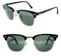 Produktbild: Ray Ban SONNENBRILLE SCHWARZ GRÜN CLUBMASTER RB 3016 W0365 49 BRILLE 4416 ETUI