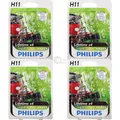 Produktbild: 4x Philips H11 LongerLife ECOVision 12V 55W PGj19-2 Blister Birne