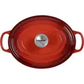 Produktbild: Le Creuset Signature Bräter Kirschrot Oval 33 cm