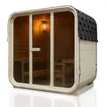 Produktbild: Juskys Fasssauna quadratisch für 6 Personen Fjora