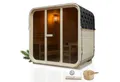 Produktbild: Artsauna Fasssauna Fjora, 38 mm, Fichte, 9 kW Ofen bis 100 °C, Glasfront, bis 6 Personen, Zubehör-Set