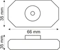 Produktbild: ISOLED 111634 LED Dreh-Controller (Dimmer) schwarz, 2A, max. 48 Watt, Rundstecker Anschluss