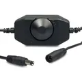 Produktbild: LED Dreh-Controller (Dimmer), 2A, max. 48W, Rundstecker Anschluss, Schwarz