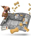 Produktbild: DOGPARENTS® Schnüffelteppich für Hunde groß & klein [12 VERSTECKE] Hunde Beschäftigung EXTRA ROBUST Schnüffeldecke Hund & Schnüffelteppich Katze - Schnüffelmatte Hund [Intelligenzspielzeug] grau