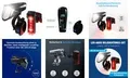 Produktbild: FISCHER FAHRRAD Fahrradbeleuchtung Set PLUS 100/130 Fernlicht + TWIN STOP LED Schwarz (50685)