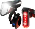 Produktbild: FISCHER Fahrrad LED-Akku Beleuchtungs-Set Twin Stop 100 Lux,  50685
