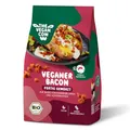 Produktbild: THE VEGAN COW Veganer Bacon - Bio-Fleischersatz - fertig gewürzt - 75g - doppelte Proteinquelle - TOP Qualität, Geschmack und Konsistenz - Allergenfrei und ohne Soja