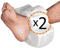 Produktbild: OrtoPrime Pack 2 Fersenschoner antidekubitus Kurvenform - Orthopädischer Fersen - und Ellbogenschützer - 2 Fersenschutz Dekubitus - Größe universell anpassbar - Schutz für füße für Rollstuhl und Bett