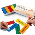 Produktbild: ECENCE Magnet 75 Magnetstreifen beschreibbar Etiketten Magnete (75-St) bunt 60mmx20mm