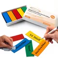 Produktbild: 75 Magnetstreifen beschreibbar Etiketten Magnete Schilder bunt 60x20mm