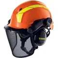 Produktbild: Uvex - Forsthelm Schutzhelm mit Visier orange pheos forestry 9774