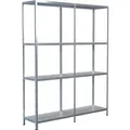 Produktbild: Schulte Set 1 Steckregal und 1 Anbauregal Verzinkt 180 cm x 140 cm x 35 cm