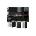 Produktbild: Vicco Hängeschrank Fame-Line Weiß Schwarz gestreift 50 cm