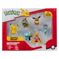 Produktbild: Pokémon PKW3614 - Battle Figure Multipack - 6er Pack mit Pikachu, Pottrott, Milza, Sheinux, Evoli & Machollo, offizielle Figuren, je 5 cm