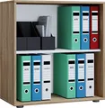 Produktbild: VCM Holzregal stehend | platzsparender Aktenschrank | Maße ca. B. 70 x H. 74 x T. 37 cm | Elegantes Regal stehend | Büroregal – Lona 2 Fach Sonoma-Eiche