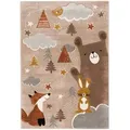 Produktbild: Pergamon Kinder, Braun, Textil, Animalprint, 140x200 cm, Teppiche & Böden, Teppiche, Teppich Kinderzimmer