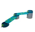 Produktbild: AquaPlay Mudway Flow - kombinierte Wasser- und Sandspielbahn, 2,3m Wasserbahn mit Schleusen, Becken und Schiebern, flexibles Stecksystem, wetterfestes, naturverbundenes Outdoor-Wasserspiel, ab 3 Jahre