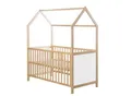 Produktbild: Hausbett 70 x 140 cm, FSC zertifiziert, Kombi-Kinderbett, bicolor, 3-fach verstellbar, umbaubar