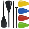 Produktbild: 24MOVE® Paddel Doppelpaddel 2 in 1 Teleskoppaddel Stechpaddel für SUP Stand Up Board , Kajak, Aluminium 230cm, Blau