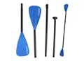Produktbild: 24MOVE® Paddel Doppelpaddel 2 in 1 Teleskoppaddel Stechpaddel für SUP Stand Up Board , Kajak, Aluminium 230cm, Blau
