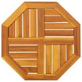 Produktbild: Tischplatte, 50 x 50 x 2 cm, achteckig, Massivholz, Akazienholz