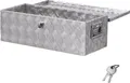 Produktbild: VEVOR Werkzeugkasten aus Aluminium für die Ladefläche mit seitlichem Griff und Schlossschlüsseln, Aufbewahrungs-Werkzeugkiste für Anhänger Pickups Wohnmobil (762 x 330,2 x 243,84 mm) Silber