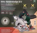 Produktbild: PARKSIDE 20 V Akku Handkreissäge Kreissäge Säge & Koffer - ohne Akku & Ladegerät
