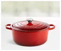 Produktbild: Le Creuset Signature Bräter 28 cm rund kirschrot, Emaille hell 24147260998