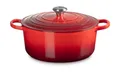 Produktbild: LE CREUSET Bräter Bräter mit Deckel 28 cm Signature kirschrot