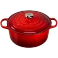 Produktbild: Le Creuset Signature Bräter rund 28 cm kirschrot