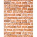 Produktbild: EDEM 583-23 3D Rustikale Vinyl Tapete Vintage Klinker Ziegelstein Brix Orange-Braun 10,05 m x 0,53 m 5,33 m2 Orange
