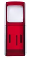 Produktbild: WEDO Rechtecklupe m LED-Beleuchtung Lupe Taschenlupe rot 2717502
