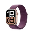 Produktbild: RP// Apple Watch S10 Aluminium Cellular 46mm Rosegold (Sport Loop pflaume) MWY83QF/A