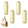Produktbild: duozoanz Kleiderhaken Klappbarer Garderobenhaken Wandhaken Gold, 4 Haken