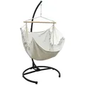 Produktbild: XL Hängesessel mit Gestell Outdoor - 210cm Hängestuhl Ständer mit Relaxsessel