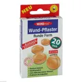 Produktbild: 2x WUNDPFLASTER 2,5 cm rund 20 ST