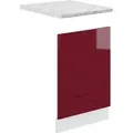 Produktbild: Vicco - Frontblende R-line, Bordeaux Hochglanz, 45 Cm , Ap Marmor
