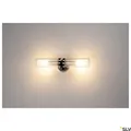Produktbild: SLV 1002229 WL 106 Wandleuchte doppel Glas chrom 2xE14