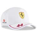 Produktbild: Scuderia Ferrari F1 Puma 2025 Miami GP Lewis Hamilton Fahrer-Kappe – Weiß