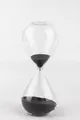 Produktbild: Sanduhr aus Glas | 60 Minuten in Schwarz | auch in 10/15/30/45/60 min | als D...