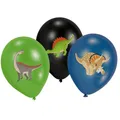 Produktbild: 6 Latexballons Happy Dinosaur 28cm/11 4C