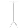 Produktbild: Kleiderständer, Silber, Weiß, Metall, Kunststoff, 65x151.5x65 cm, Garderobe, Garderobenständer