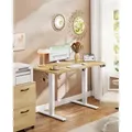 Produktbild: VASAGLE Elektrisch verstellbarer Stehtisch, Memory-Funktion mit 4 Höhen, Schreibtisch für Home Office, 100 x 60 cm, eichenfarben - Gelb