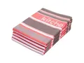 Produktbild: ZOLLNER 4er Set Geschirrtücher Baumwolle in 50x70 cm - saugstarke und langlebige Küchentücher - waschbar bis 60°C – in rot gestreift - Gastronomiequalität - Oeko Tex® Zertifiziert