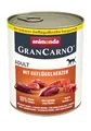 Produktbild: animonda GranCarno Hunde Nassfutter mit Geflügelherzen (6 x 800 g), getreidefreies Hundenassfutter ohne Zucker, für ausgewachsene Hunde, mit frischen fleischigen Zutaten