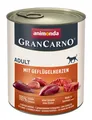 Produktbild: animonda GranCarno Adult mit Geflügelherzen 6x 800 g Hundefutter Nassfutter